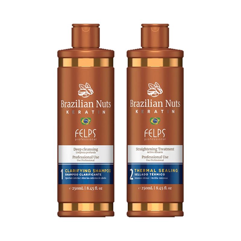GENERICO - KIT ALISADO BRAZILIAN NUTS KERATIN 2x250ml