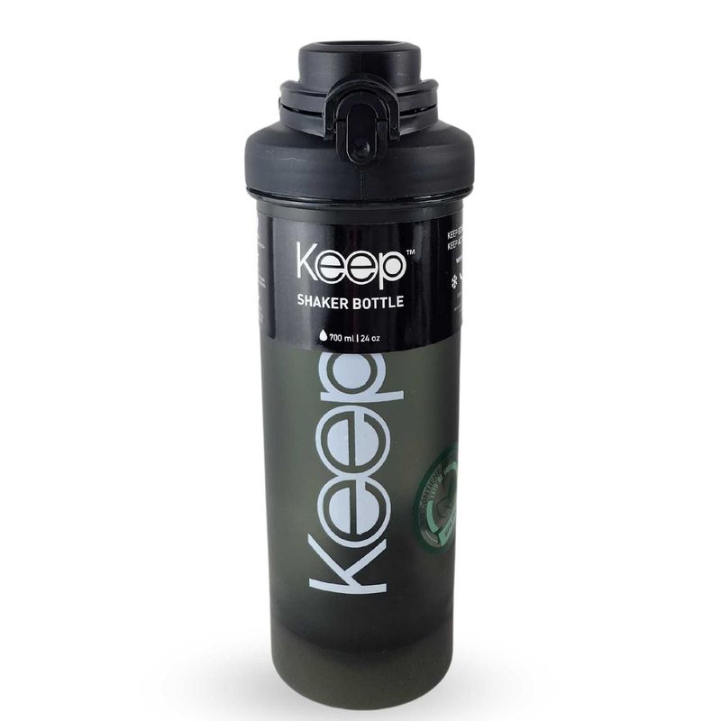 KEEP - Botella Sport Shaker 700ml Keep Outdoor Gimnasio negro