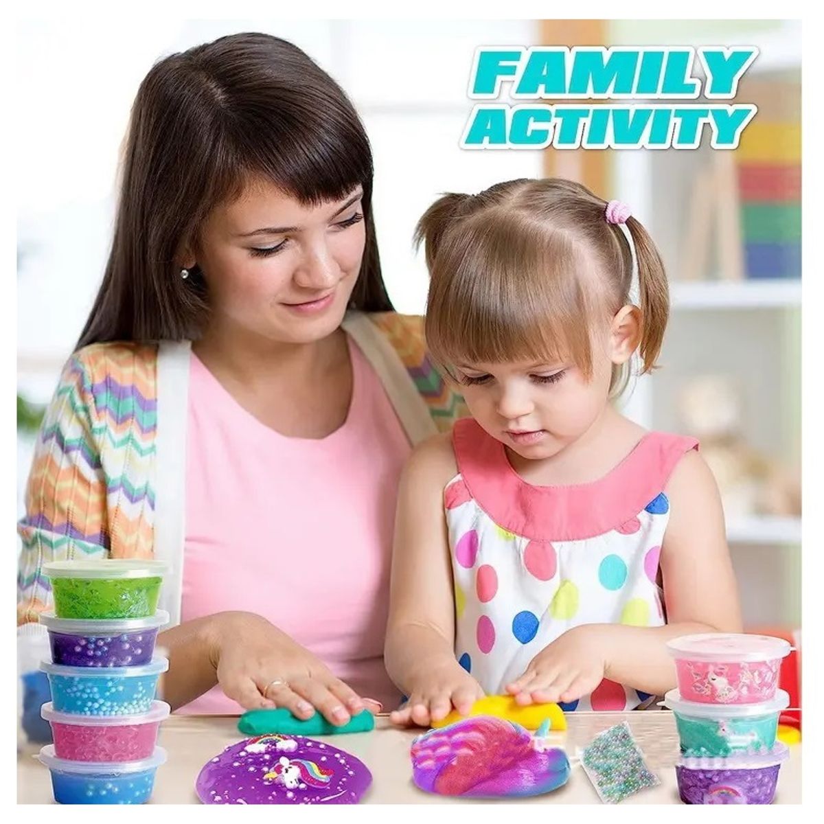 GENERICO - Kit Para Hacer Slime Unicornio Incluye Todos Los Accesorios