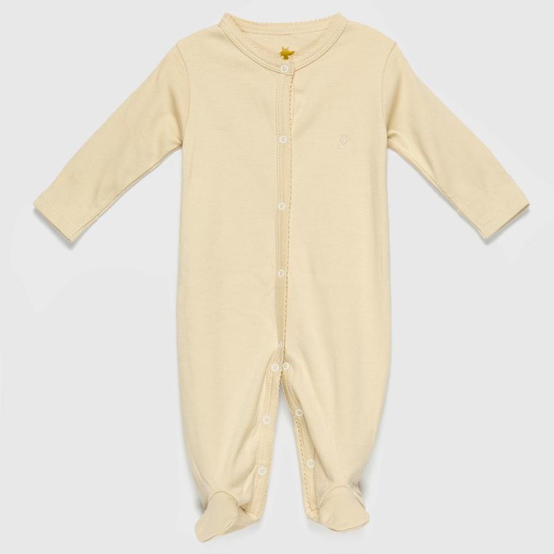 COYOTE KIDS - Enterito beige bordado algodón peruano - Beige