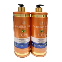 KIT ALISADO ORGANICO BRAZILIAN NUTS KERATIN 2X1000ML.