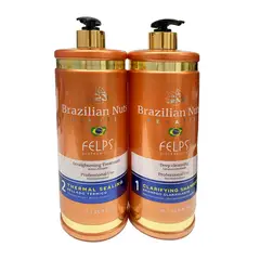 GENERICO - KIT ALISADO ORGANICO BRAZILIAN NUTS KERATIN 2X1000ML.