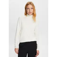 ESPRIT - Sweater De Manga Larga Y Cuello Alto Mujer