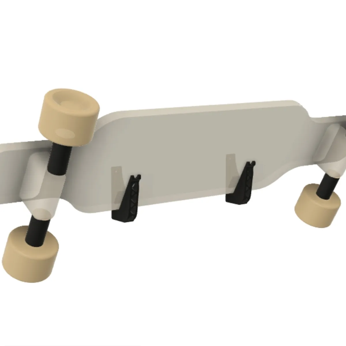 GENERICO - SOPORTE DE PARED LONGBOARD COLGADOR PARA SKATE A MURO