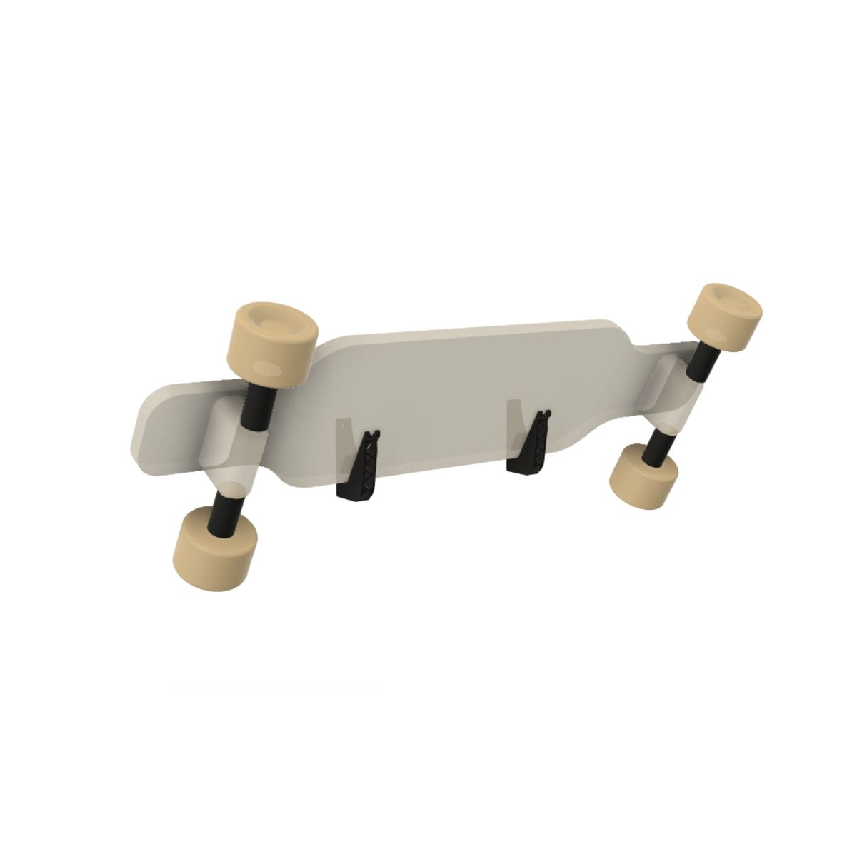 GENERICO - SOPORTE DE PARED LONGBOARD COLGADOR PARA SKATE A MURO
