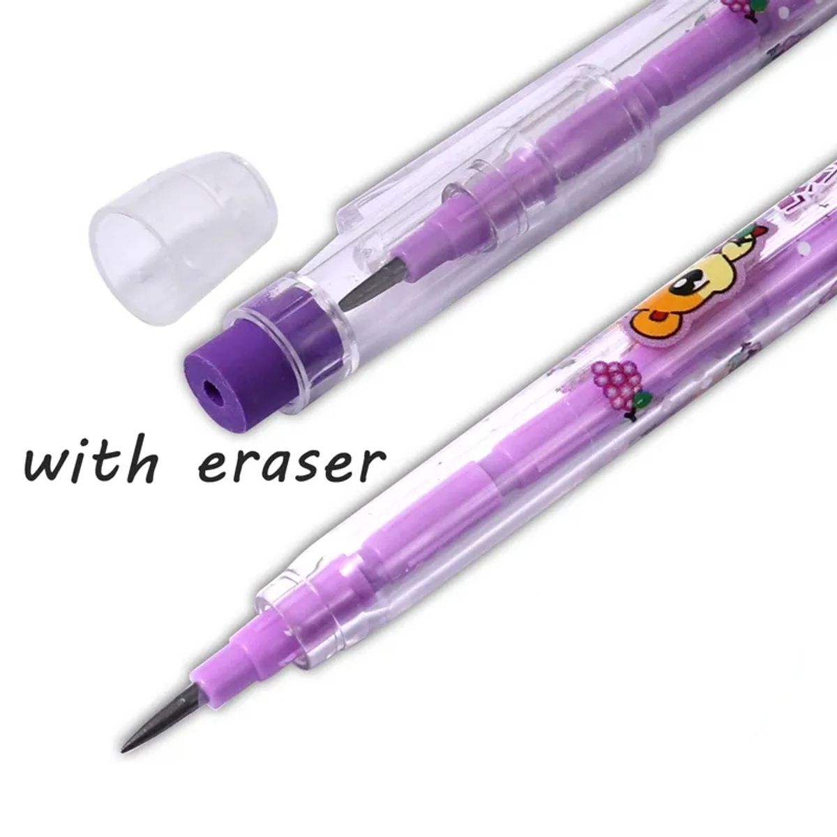 Pack 10 Lápiz grafito kawaii afilado, marca FOSKA - Foto 2