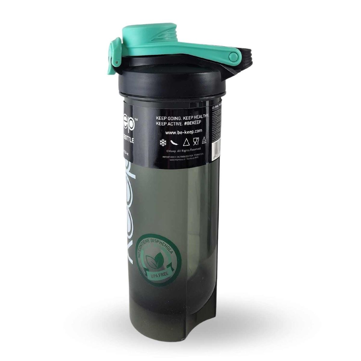 KEEP - Botella Shaker Keep 700mL Sport Outdoor Gimnasio Turquesa
