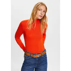 ESPRIT - Sweater De Manga Larga Y Cuello Alto Mujer