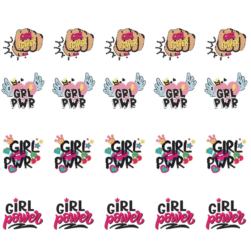 ARTE CONSENTIDO - Pintura con diamantes set stickers Power girl 4 unid