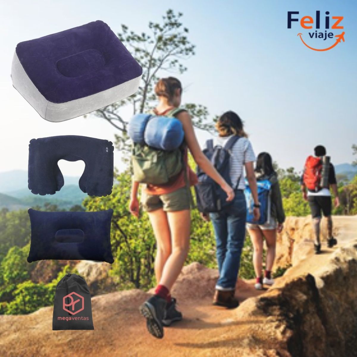 GENERICO - REPOSAPIES INFLABLE KIT FELIZ VIAJE RP15