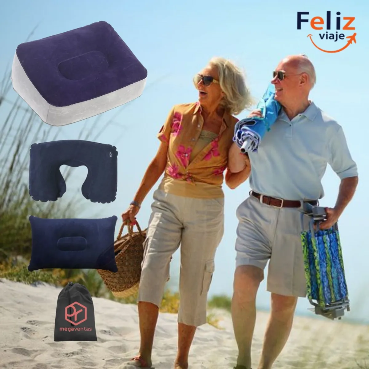 GENERICO - REPOSAPIES INFLABLE KIT FELIZ VIAJE RP15