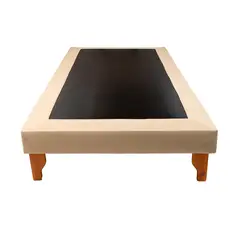 MUEBLES NEW - BASE PLAZA Y MEDIA BEIGE LINO