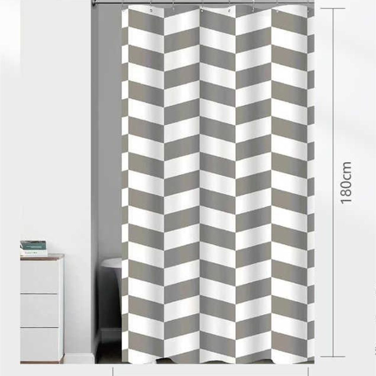 GENERICO - Cortina de Baño 180x180cm