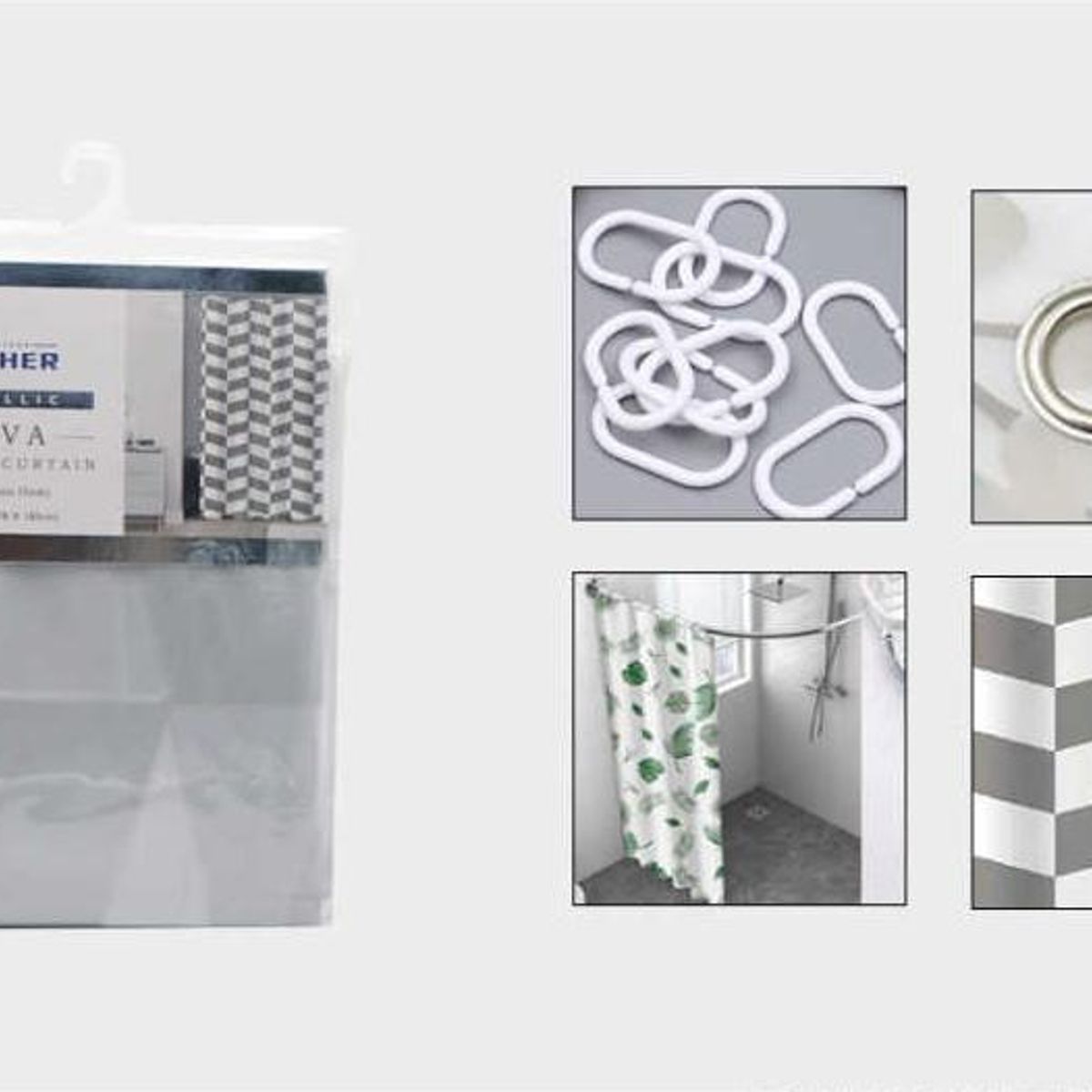 GENERICO - Cortina de Baño 180x180cm