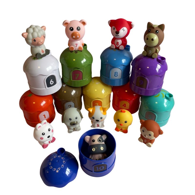 GENERICO - Set animales de silicona para bebés