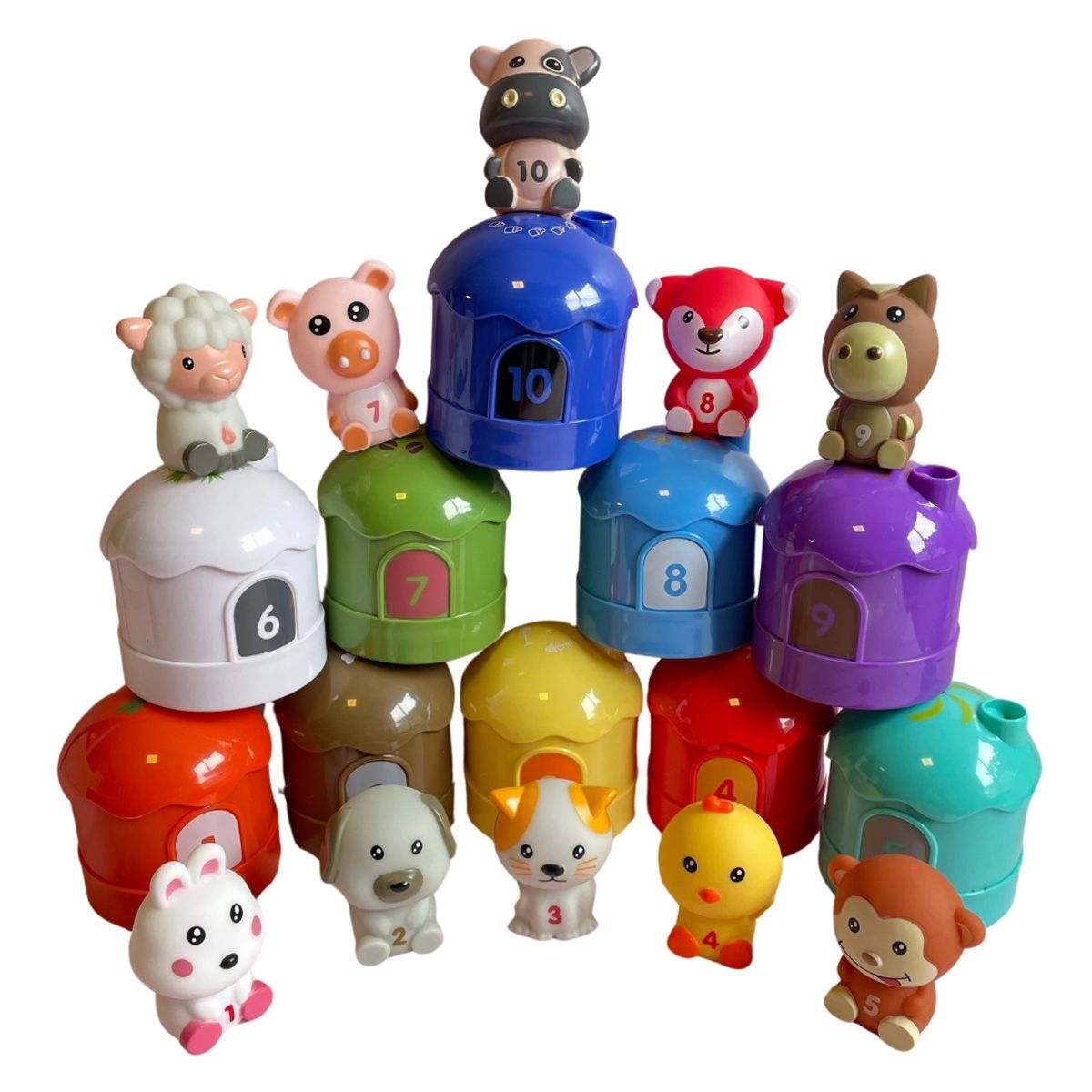 GENERICO - Set animales de silicona para bebés
