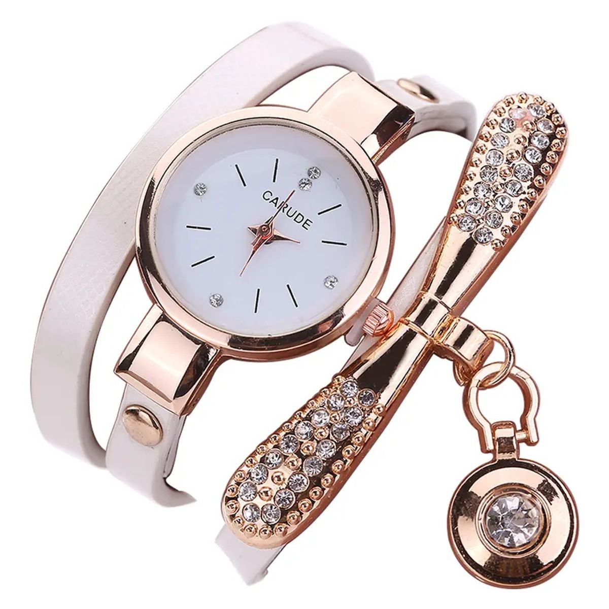 STARTECHOFFICE - Reloj de lujo Personalizado para Mujeres con Incrustaciones y Pulsera de Diamantes
