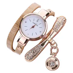GENERICO - Reloj de lujo Personalizado para Mujeres con Incrustaciones y Pulsera