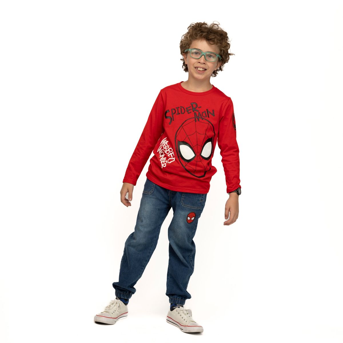 MARVEL - Jeans Niño Cara Spiderman Denim Marvel