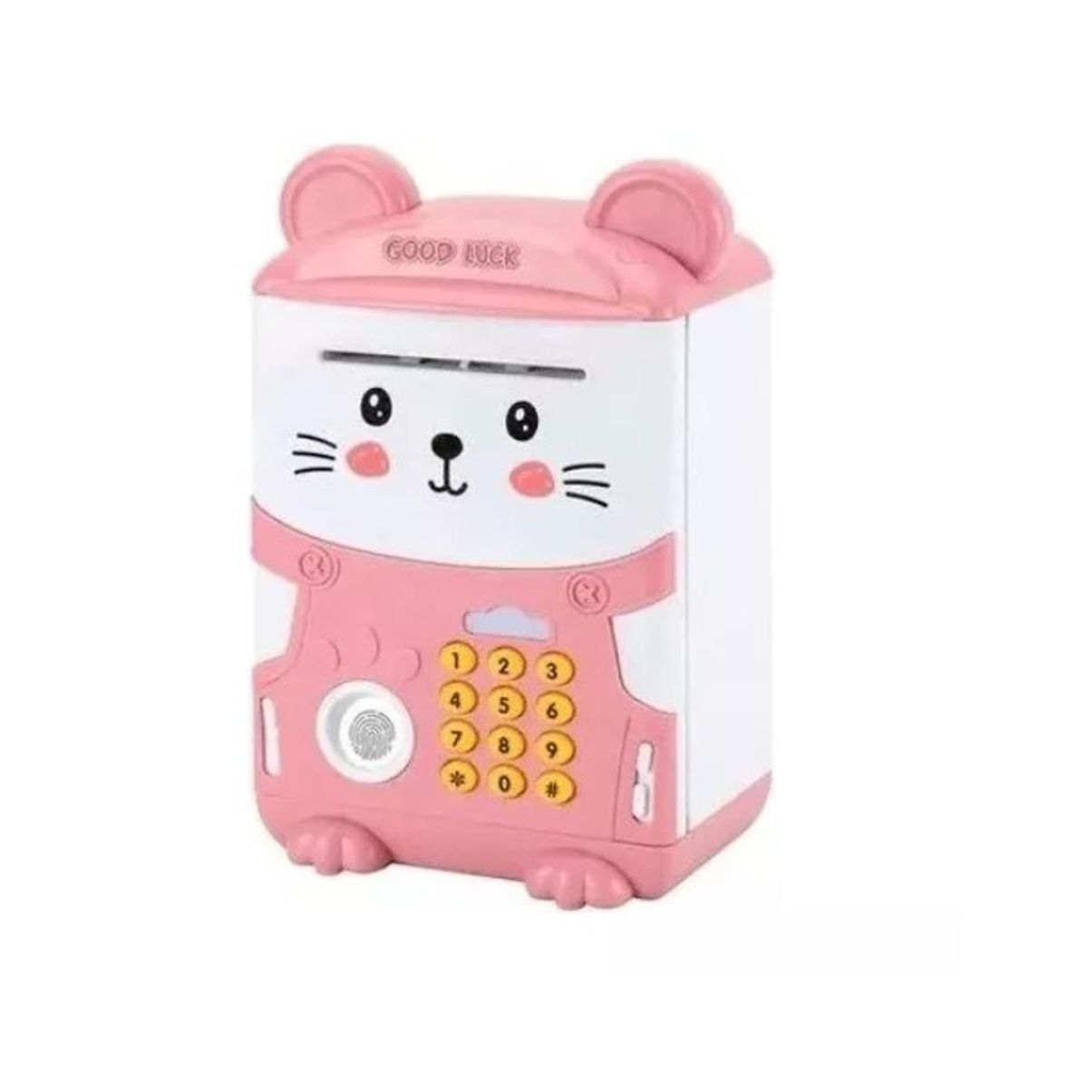GENERICO - Alcancia Electrónicacaja Fuerte Para Niños Con Huella Rosa