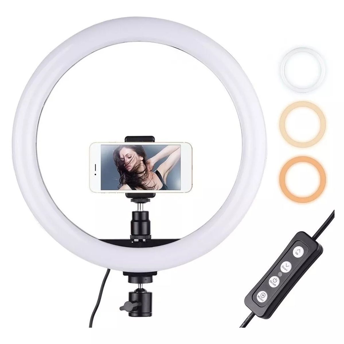 GENERICO - Aro De Luz Profesional 20cm incluye Solo Aro
