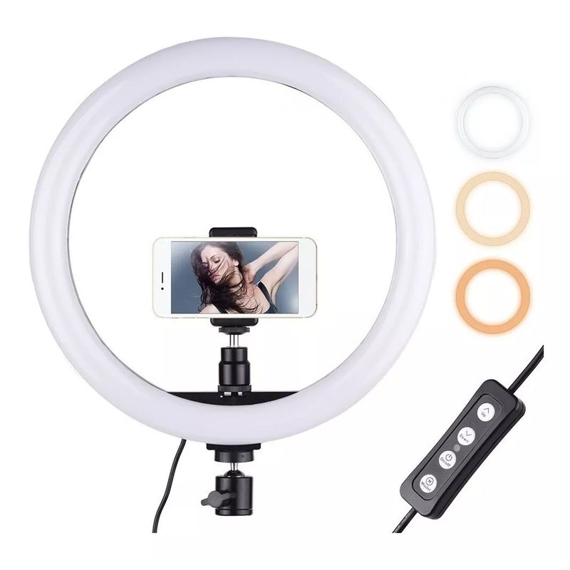 GENERICO - Aro De Luz Profesional 20cm incluye Solo Aro