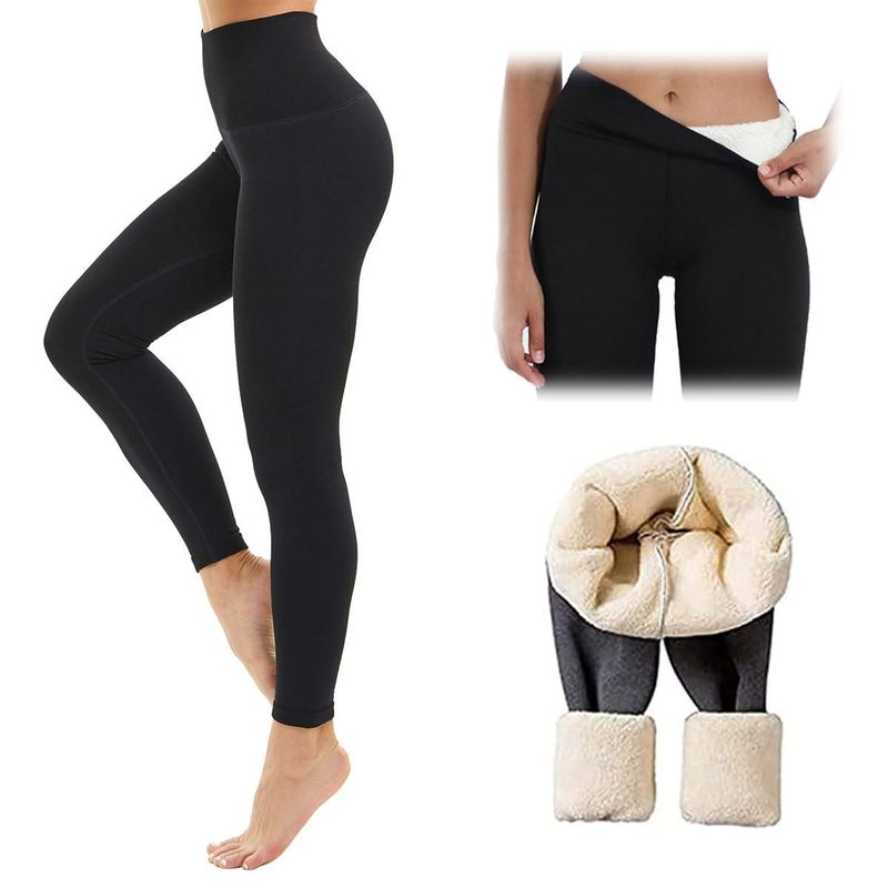 EVERSO - Leggings Calza Térmicos De Mujer Con Forro Polar De Invierno