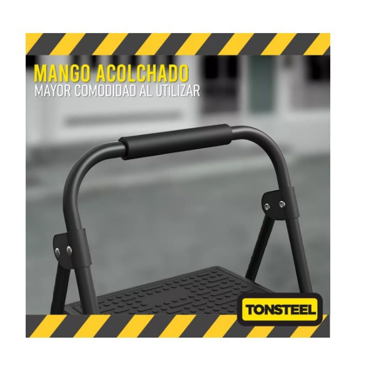 GENERICO - Escalera Plegable Multifuncional 2 Peldaños Ultra Resistente