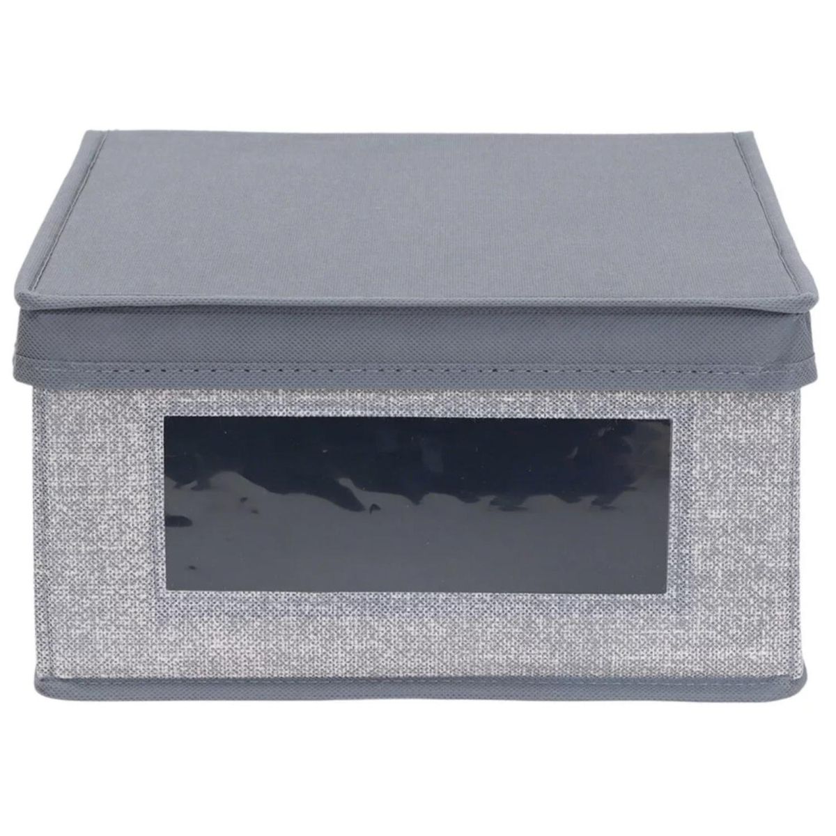 GENERICO - Caja Organizadora De Tela Plegable Ropa Closet 50x30x20cm Gris