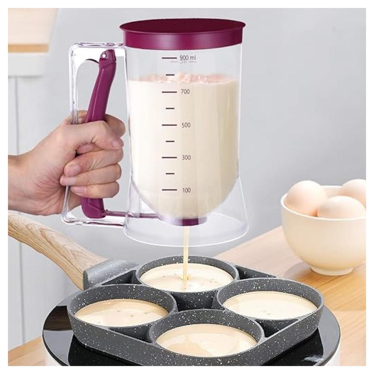 GENERICO - Dispensador Y Medidor De Masa Manual Para Cupcakes Queques