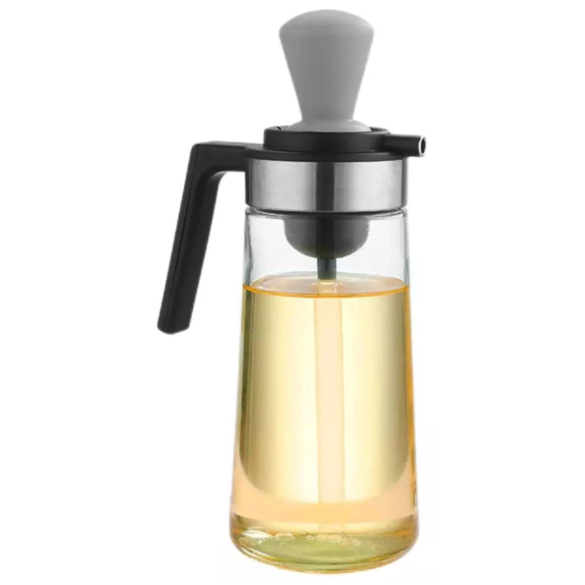 GENERICO - Aceitero De Vidrio 550ml Antigoteo Con Brocha De Silicona