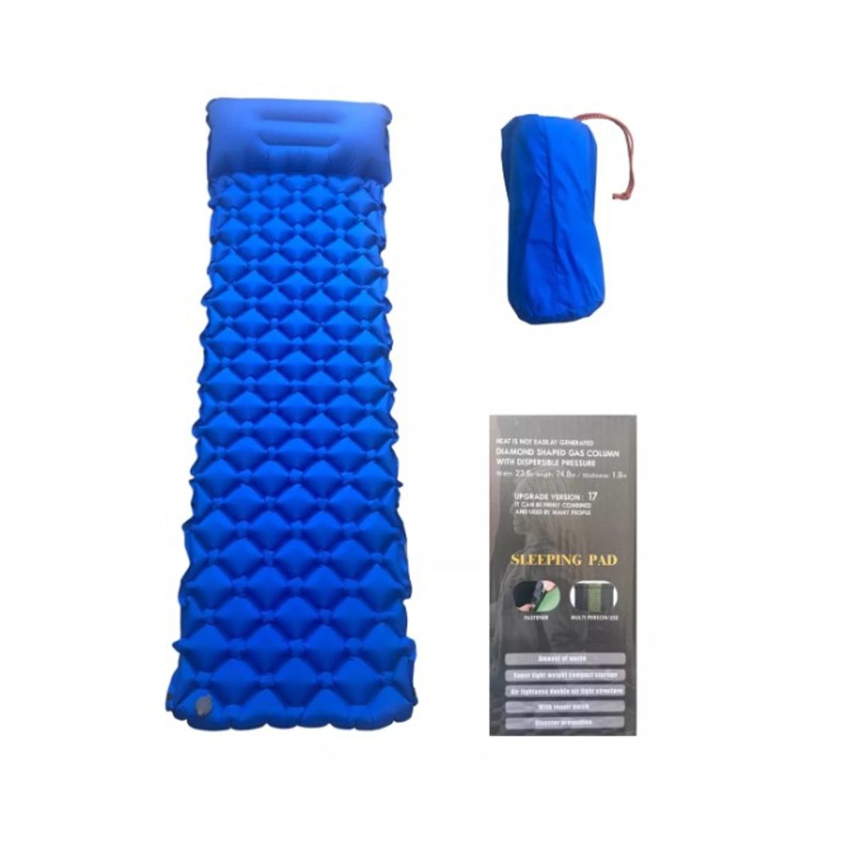 GENERICO - Colchoneta Inflable Portáti  Y Acoplable Ligera Para Camping