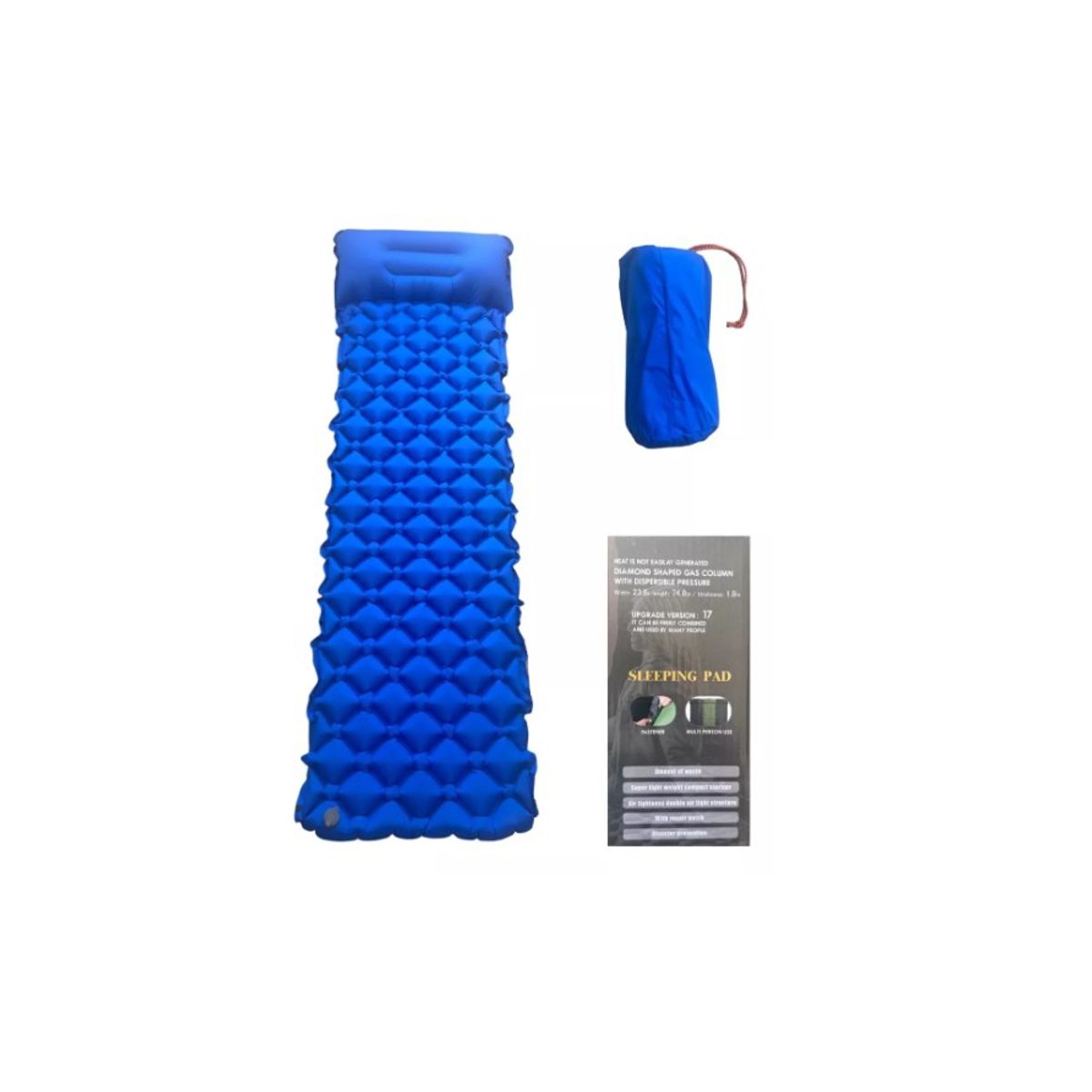 GENERICO - Colchoneta Inflable Portáti  Y Acoplable Ligera Para Camping