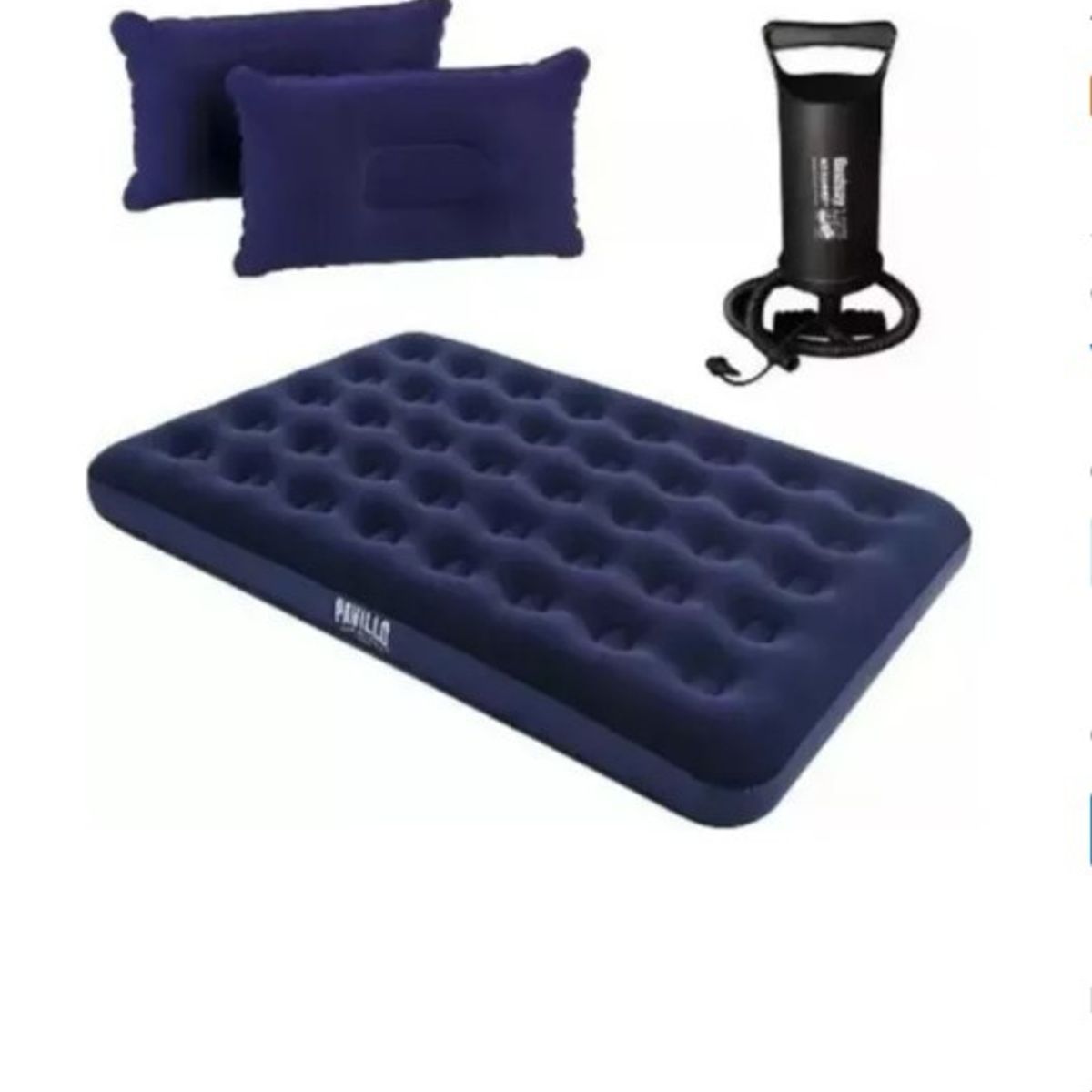 GENERICO - Colchón Inflable Doble 2 Plazas + Inflador Y Almohadas + Env