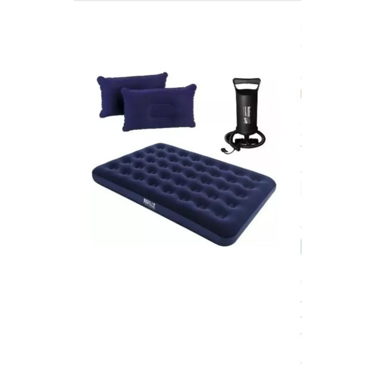 GENERICO - Colchón Inflable Doble 2 Plazas + Inflador Y Almohadas + Env