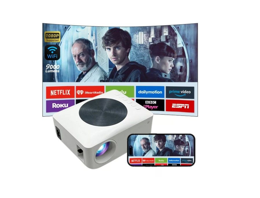 GENERICO Proyector Ansi Con Wifi, Blanco, 80