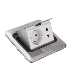 PUREPOWER - Toma De Suelo Retráctil Con Red Para Suelos De Oficina Y Cocina