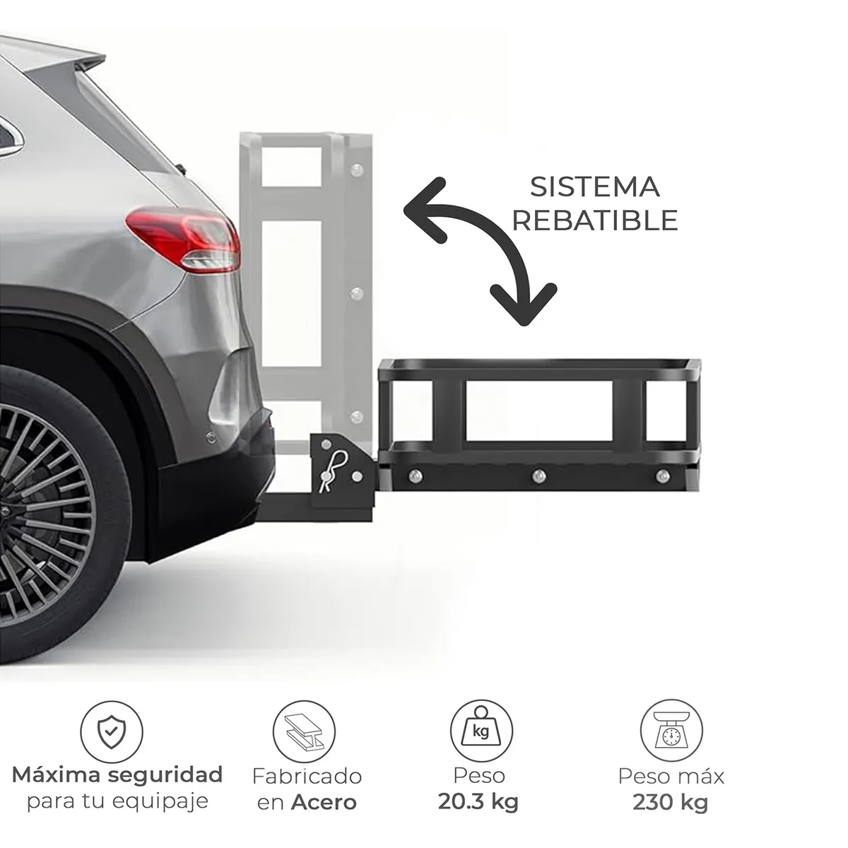 KANO - Parrilla Portaequipaje con Bolso Seco Kano para Enganche