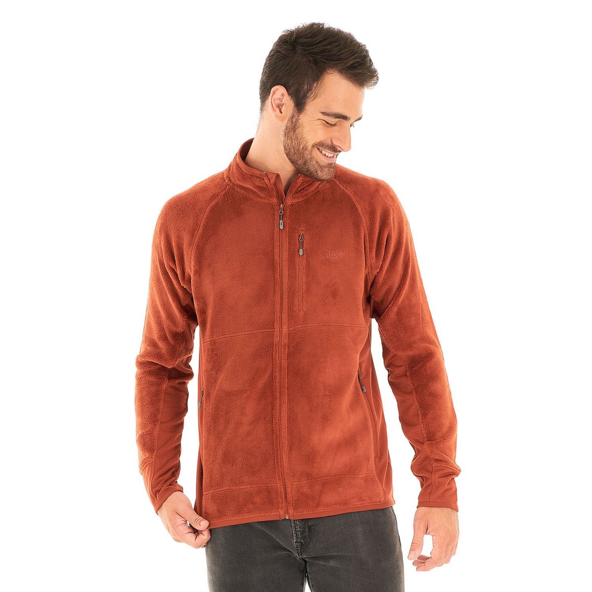 LIPPI - Poleron Hombre Numan Shaggy-Pro Jacket Terracota Lippi
