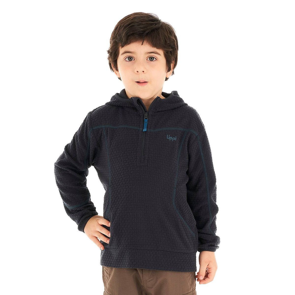 LIPPI - Poleron Niño Saltamontes Nano-F 14 Zip Hoody Azul Marino Lippi