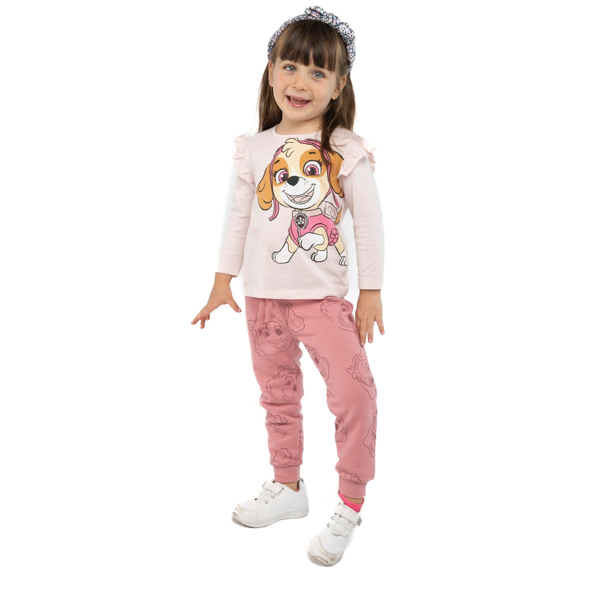 PAW PATROL - Conjunto Niña Skye Sonriendo Rosado Paw Patrol