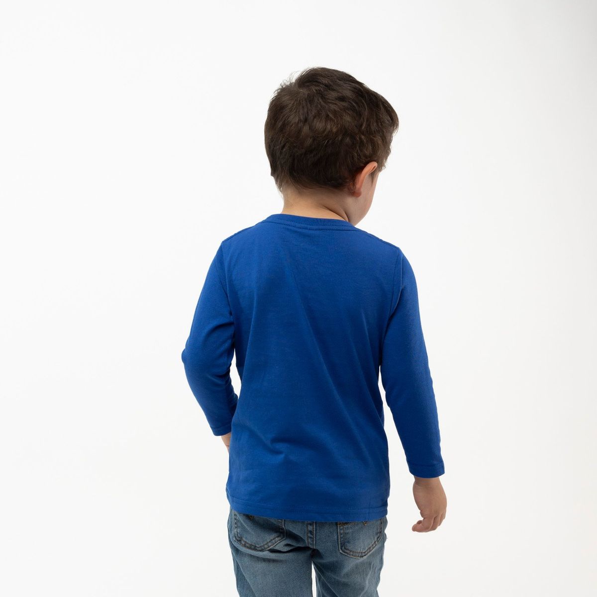 BLUEY - Polera Manga Larga Niño Best Buddies Azul Bluey