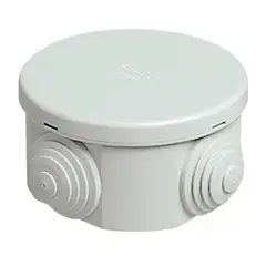 GENERICO - CAJA ESTANCA CON CONOS REDONDA GRIS Vimar