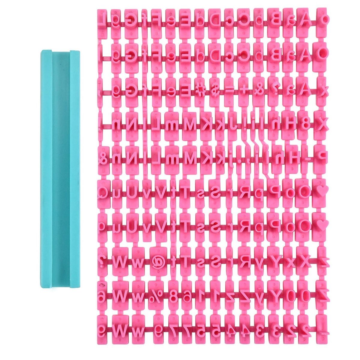 GENERICO - Marcador Sellos Abecedario Números Regla Repostería Cocina.