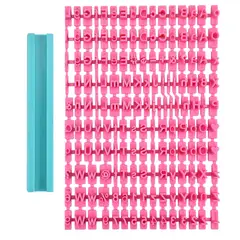 GENERICO - Marcador Sellos Abecedario Números Regla Repostería Cocina.