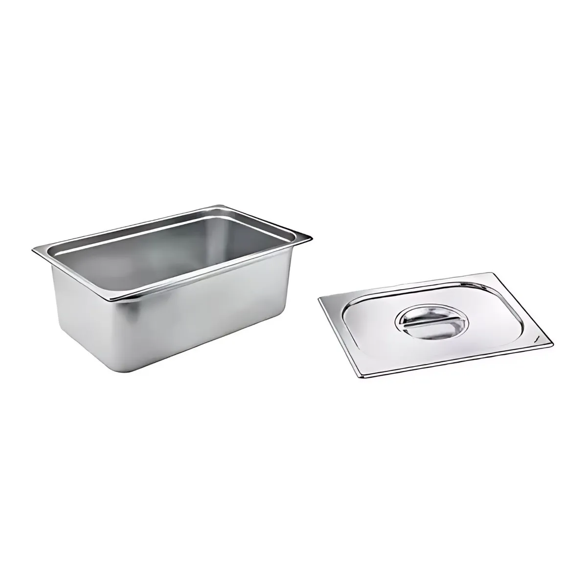 GENERICO - Deposito Gastronomico Acero Cocina Profesional 33x18x15cm