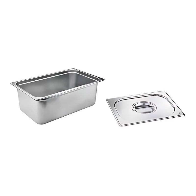 GENERICO - Deposito Gastronomico Acero Cocina Profesional 33x18x15cm
