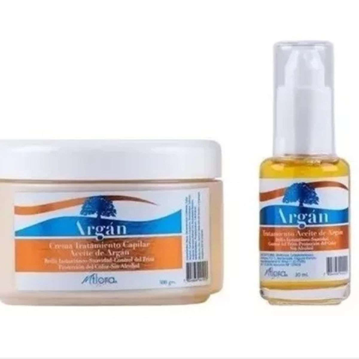 MFLORA - 1 Crema argan 300 Grs Flora + 1 Aceite argan 30ml Flora.-
