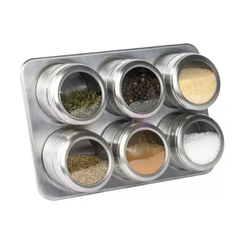 GENERICO - Set Condimentero Especiero Cocina 6pcs