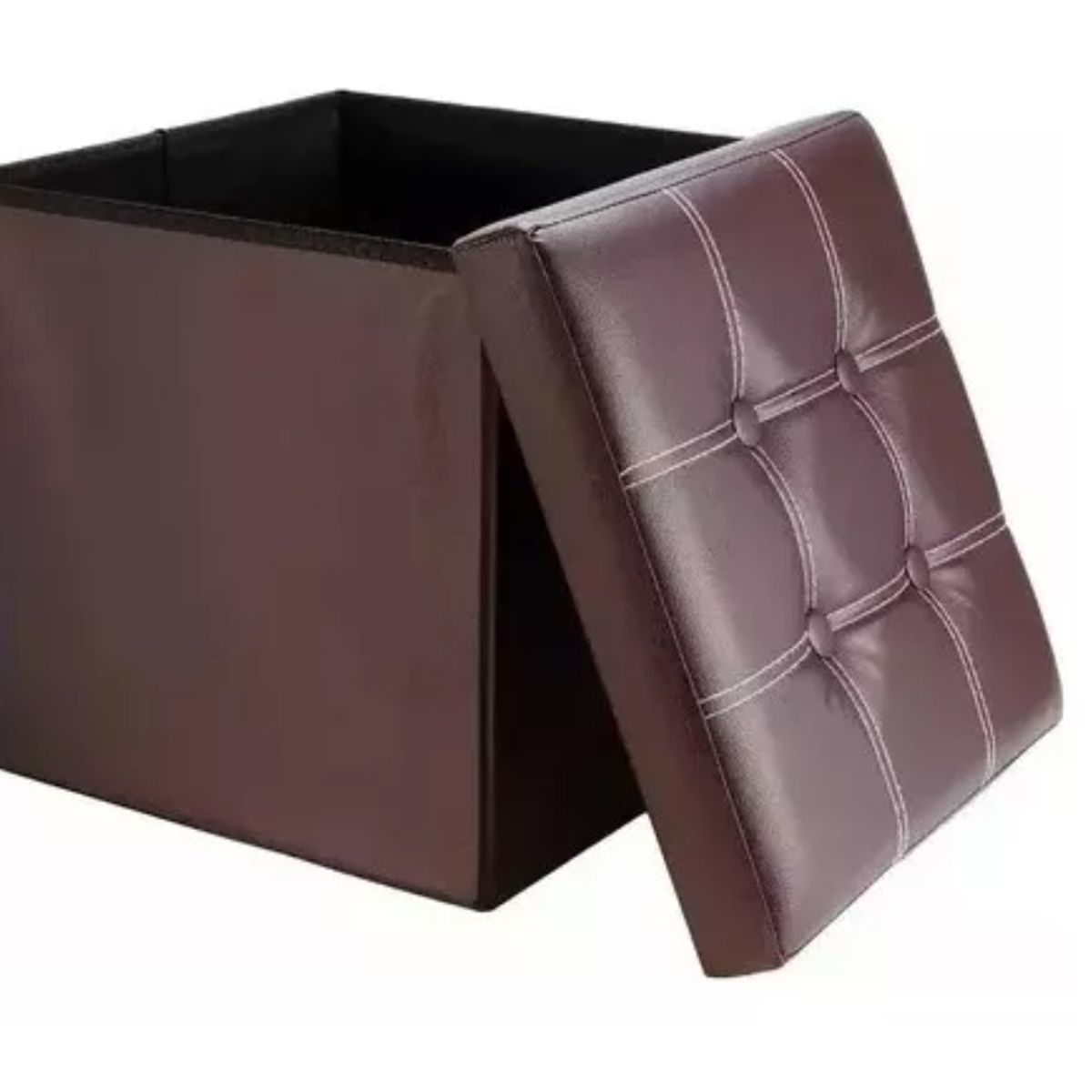 GENERICO - Puff Baul Organizador Plegable Cafe